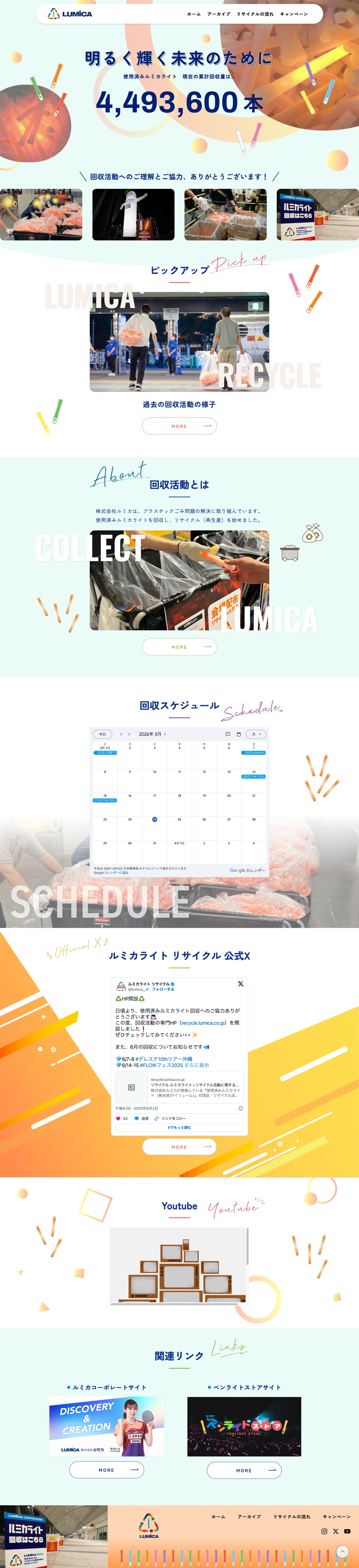 リサイクル専門LPサイト（PC表示）